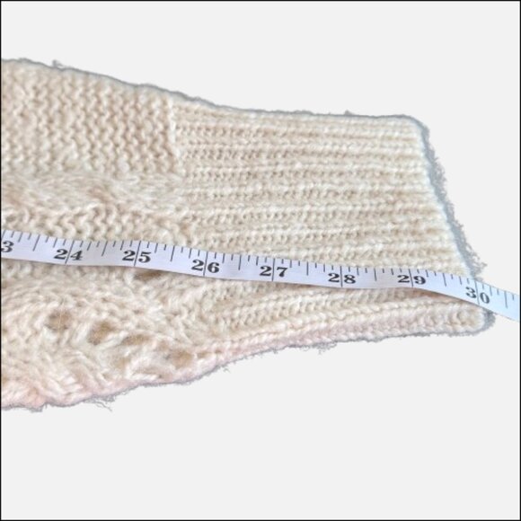 J. Crew Alpaca Wool Cable-Knit Pointelle Popcorn Bobble Flowers Sweater (SZ XXL) - Picture 16 of 16